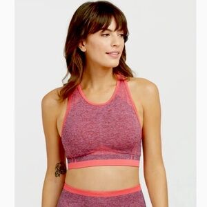 NWT Spanx Seamless Sculpt Bra in Spacedye Coral Punch Size Small